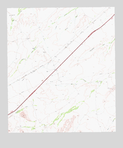 Gozar, TX USGS Topographic Map