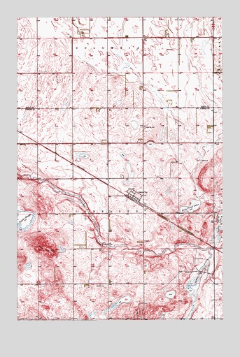 Grace City, ND USGS Topographic Map