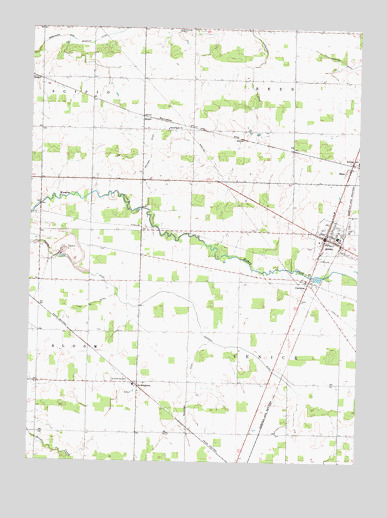 Attica, OH USGS Topographic Map