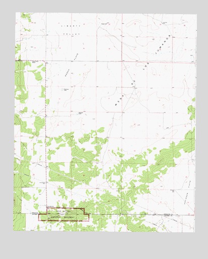 Gran Quivira, NM USGS Topographic Map