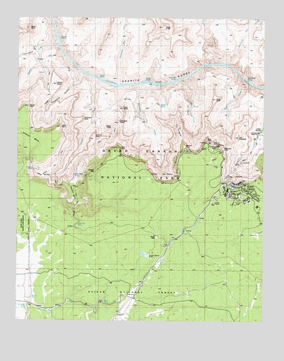 Grand Canyon, AZ USGS Topographic Map