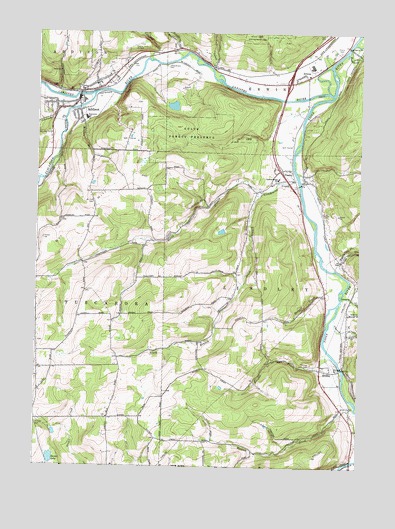 Addison, NY USGS Topographic Map