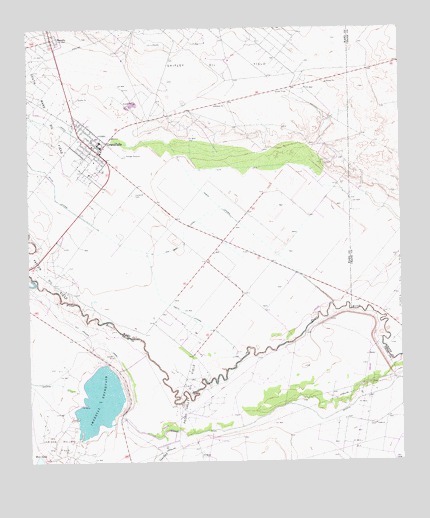 Grandfalls, TX USGS Topographic Map