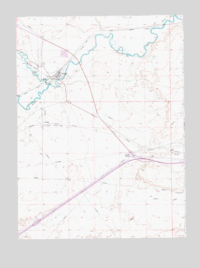 Granger, WY USGS Topographic Map
