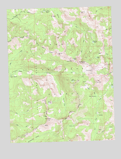 Granite Chief, CA USGS Topographic Map