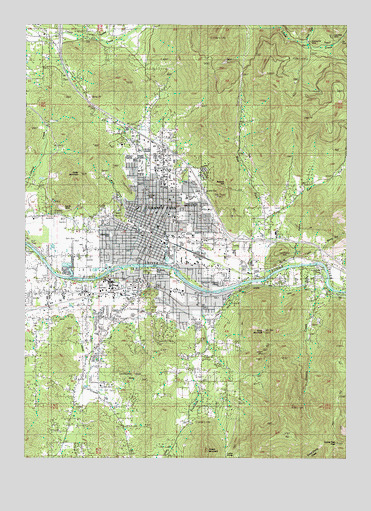 Grants Pass, OR USGS Topographic Map