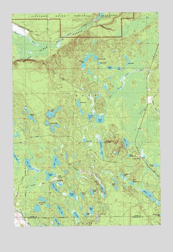Au Sable Point SE, MI USGS Topographic Map