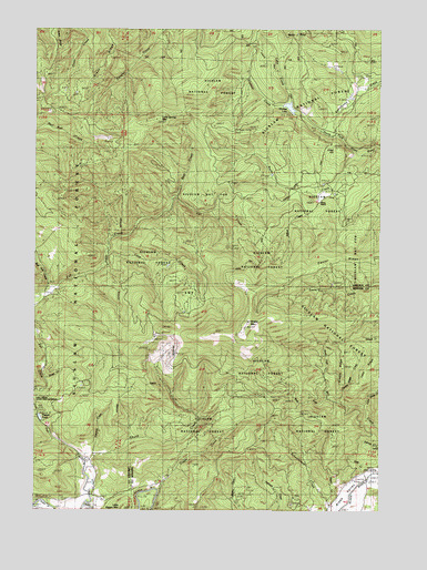 Grass Mountain, OR USGS Topographic Map