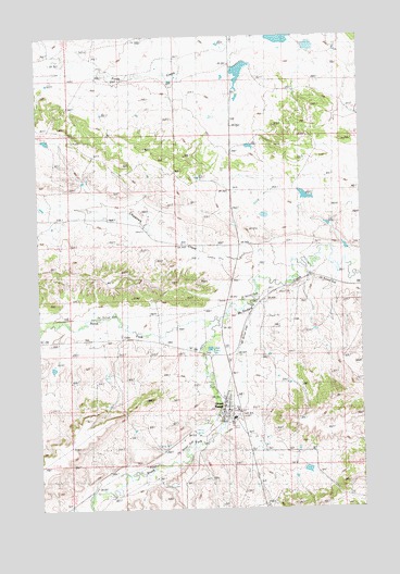 Grass Range, MT USGS Topographic Map
