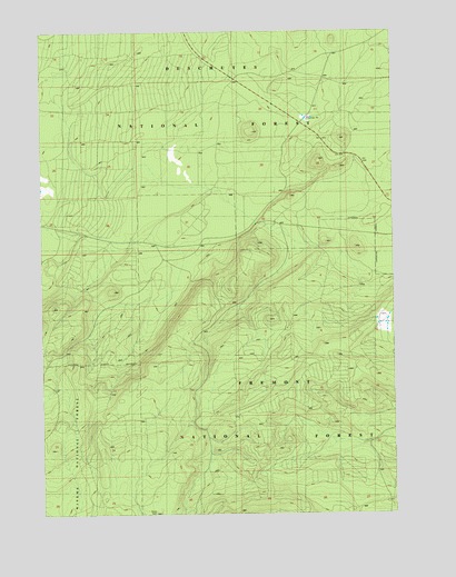 Grass Well, OR USGS Topographic Map