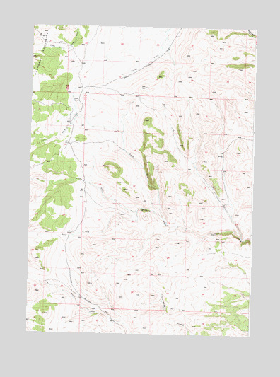 Grave Spring, WY USGS Topographic Map