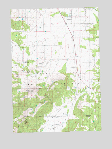 Gray Butte, OR USGS Topographic Map
