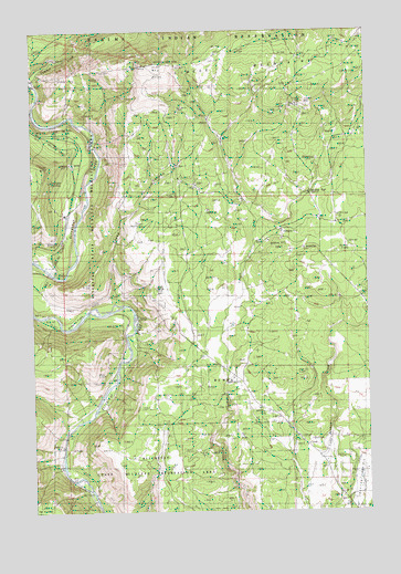 Grayback Mountain, WA USGS Topographic Map