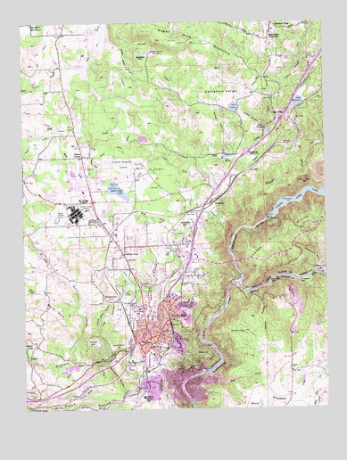 Auburn, CA USGS Topographic Map