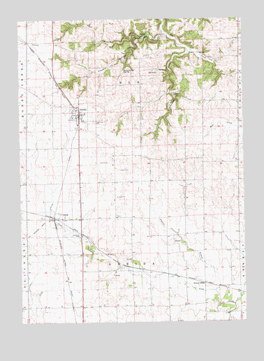 Greeley, IA USGS Topographic Map