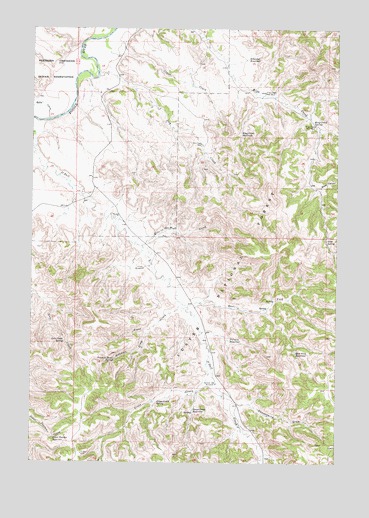 Green Creek, MT USGS Topographic Map