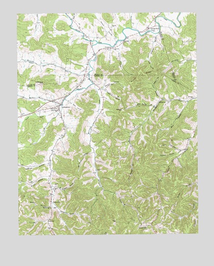 Auburntown, TN USGS Topographic Map