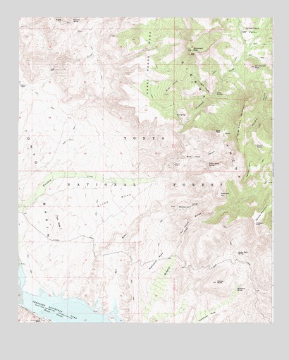 Greenback Creek, AZ USGS Topographic Map