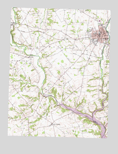Greenfield, OH USGS Topographic Map