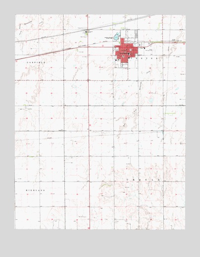 Greensburg, KS USGS Topographic Map