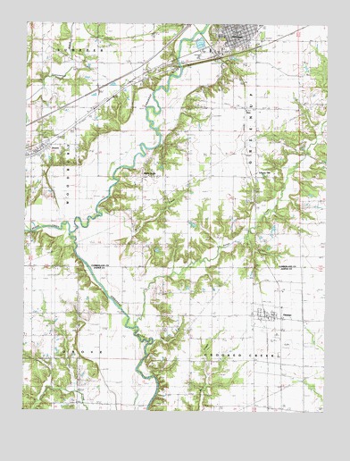 Greenup, IL USGS Topographic Map