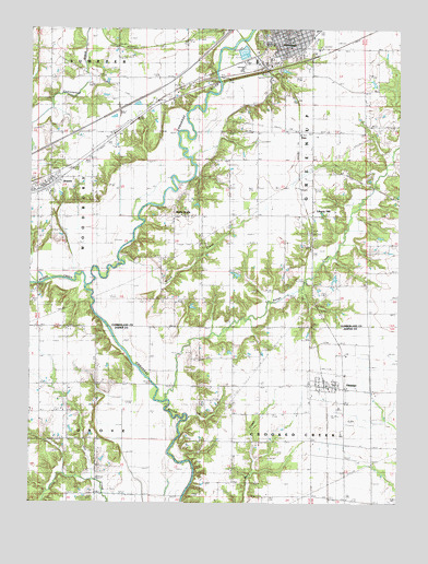 Greenup, IL USGS Topographic Map