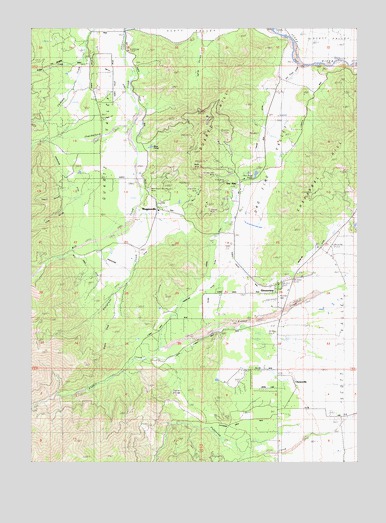 Greenview, CA USGS Topographic Map