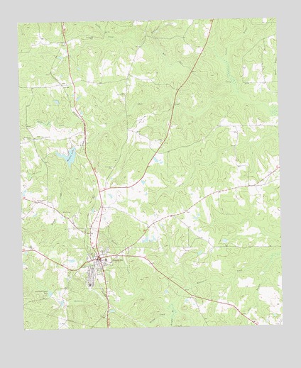 Greenville, GA USGS Topographic Map