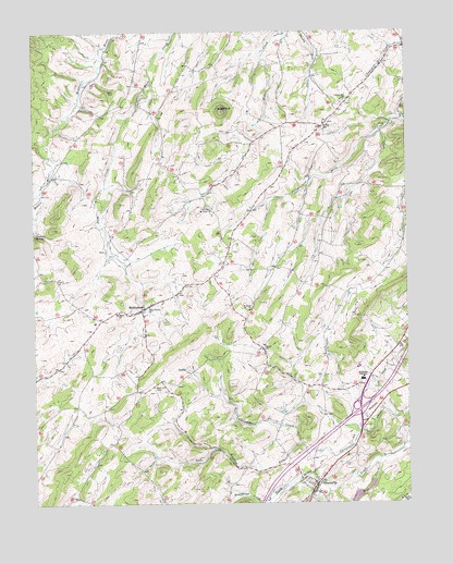 Greenville, VA USGS Topographic Map