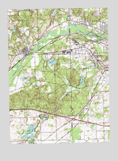 Augusta, MI USGS Topographic Map