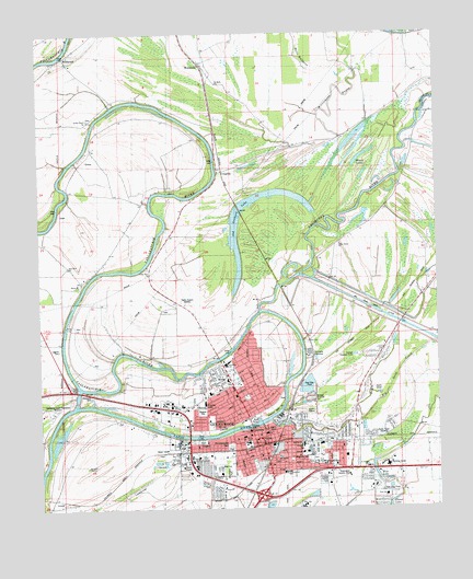 Greenwood, MS USGS Topographic Map