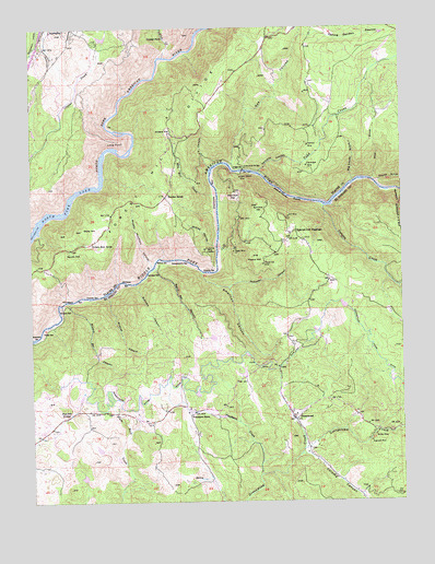 Greenwood, CA USGS Topographic Map