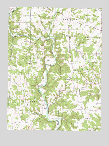 Greer, OH USGS Topographic Map