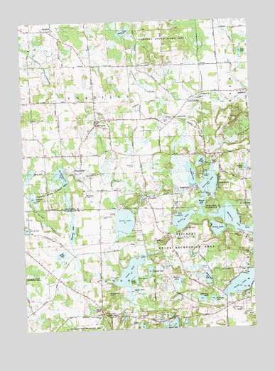 Gregory, MI USGS Topographic Map