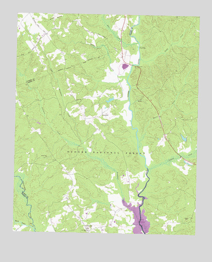 Greshamville, GA USGS Topographic Map