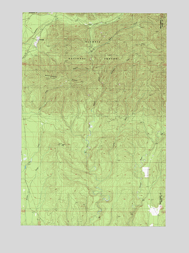 Grisdale, WA USGS Topographic Map