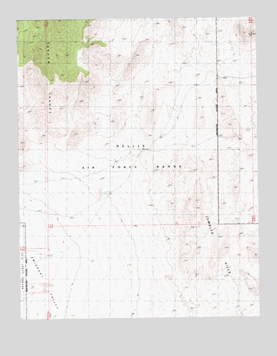 Groom Range SW, NV USGS Topographic Map