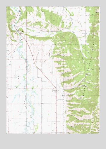 Grover, WY USGS Topographic Map