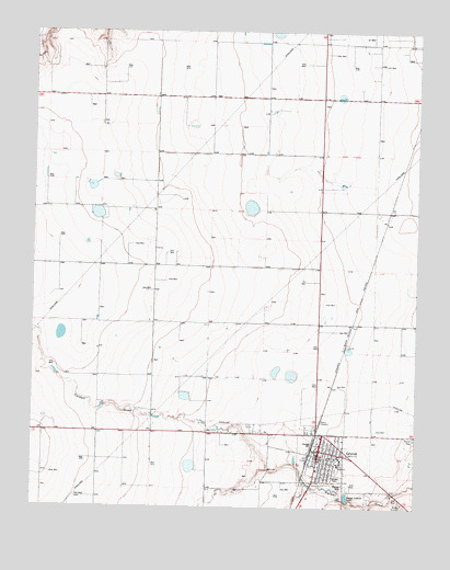 Gruver, TX USGS Topographic Map