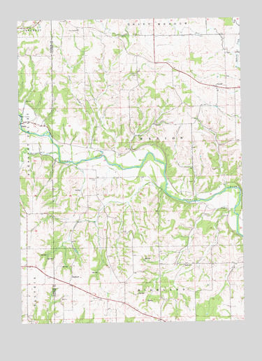 Gunder, IA USGS Topographic Map