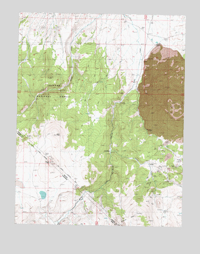 Aurora, NV USGS Topographic Map