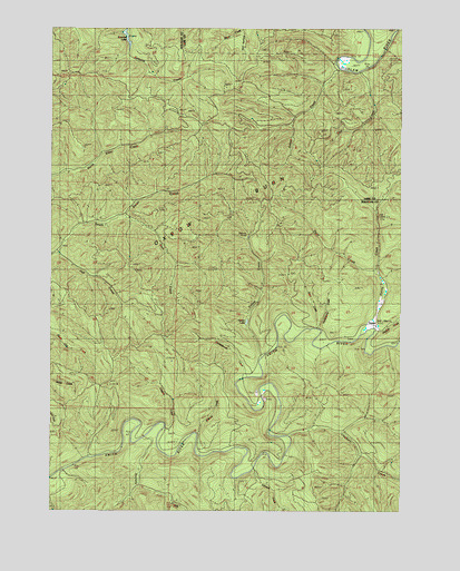 Gunter, OR USGS Topographic Map