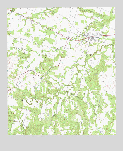 Gustine, TX USGS Topographic Map