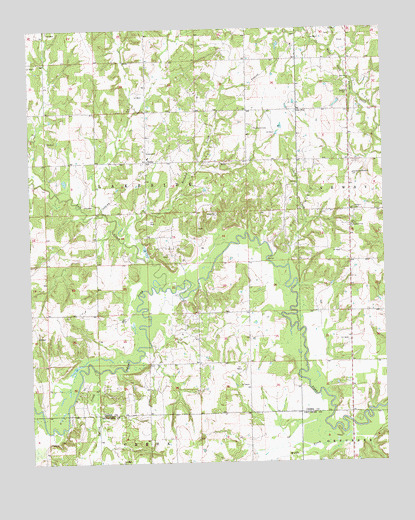 Gypsy, OK USGS Topographic Map