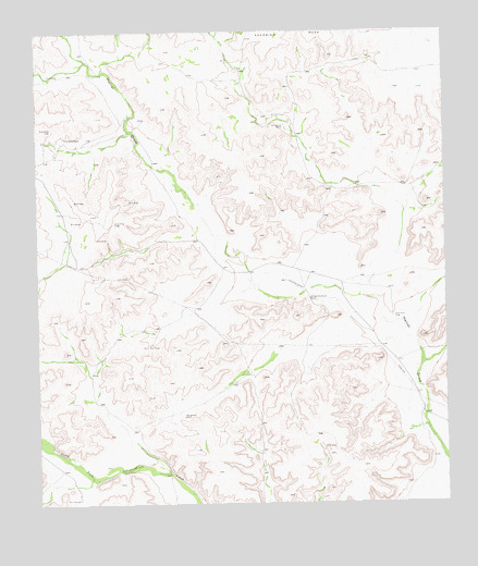 Hackberry Draw NE, TX USGS Topographic Map