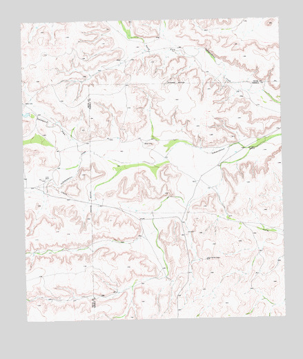 Hackberry Draw SE, TX USGS Topographic Map