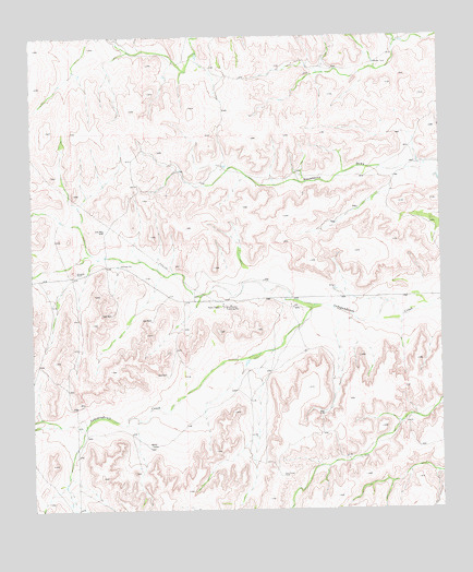 Hackberry Draw SW, TX USGS Topographic Map