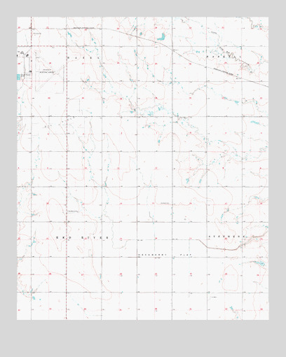 Hackberry Flat, OK USGS Topographic Map