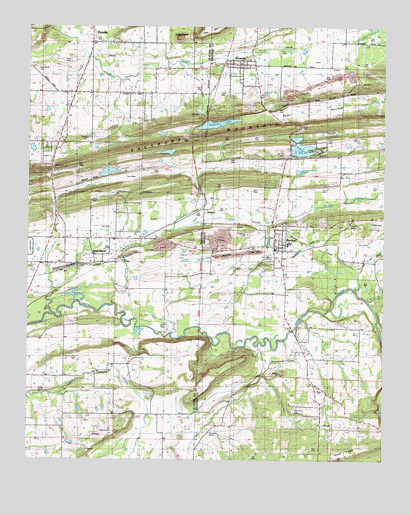Hackett, AR USGS Topographic Map
