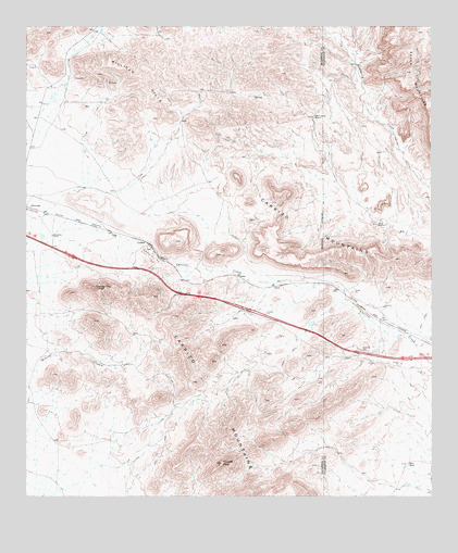 Hackett Peak, TX USGS Topographic Map